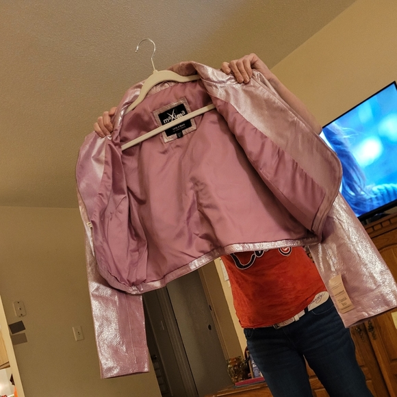 Genuine Wilsons Leather Designed by Maxima Barbie Doll Pink Vintage Skirt Suit. - Picture 3 of 9